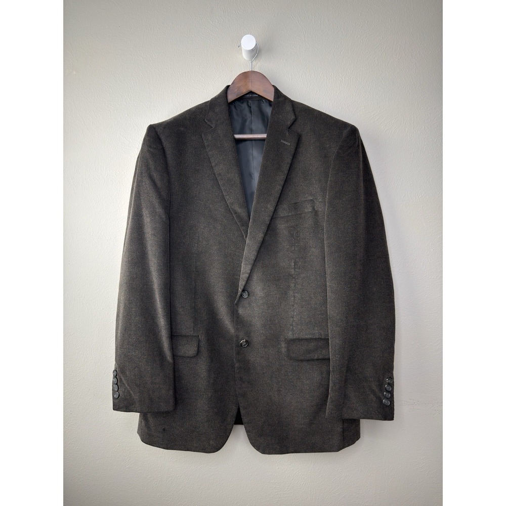 Chaps Ralph Lauren 42L Dark Chocolate Corduroy Sport Coat Blazer Business Preppy - Picture 3 of 13